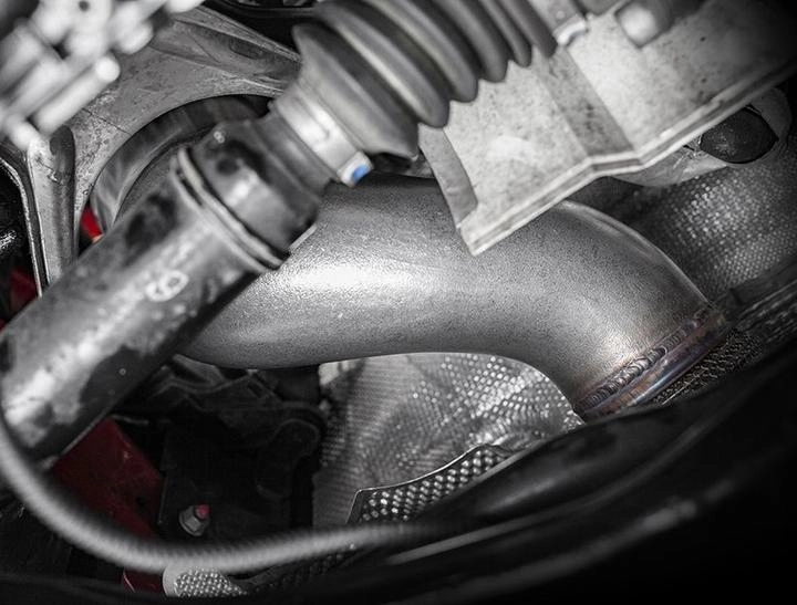 Cast Catted Down Pipe for Audi A3 8V/VW Golf Inc GTI MK7, MK7.5 (2.0 TSI FWD)