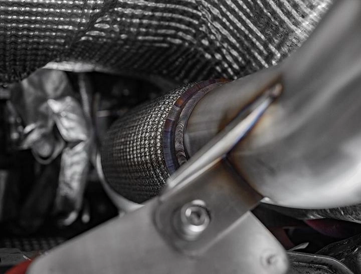 Cast Catted Down Pipe for Audi A3 8V/VW Golf Inc GTI MK7, MK7.5 (2.0 TSI FWD)