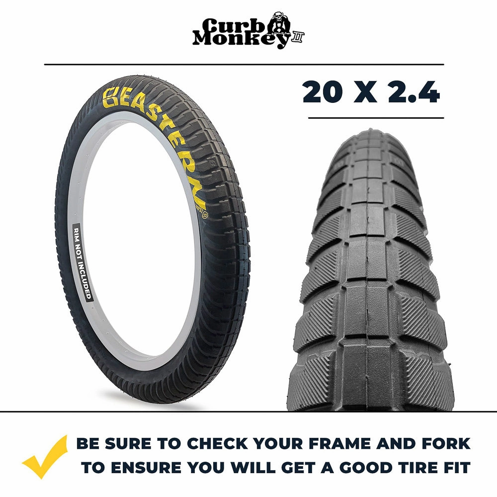 Curb Monkey 20" Tire & Tube Repair Kit - Black/Yellow