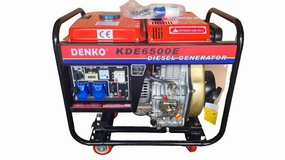 Denko Diesel Generator 5.0 kW with NS40 Battery | Model : KDE6500E-DENKO