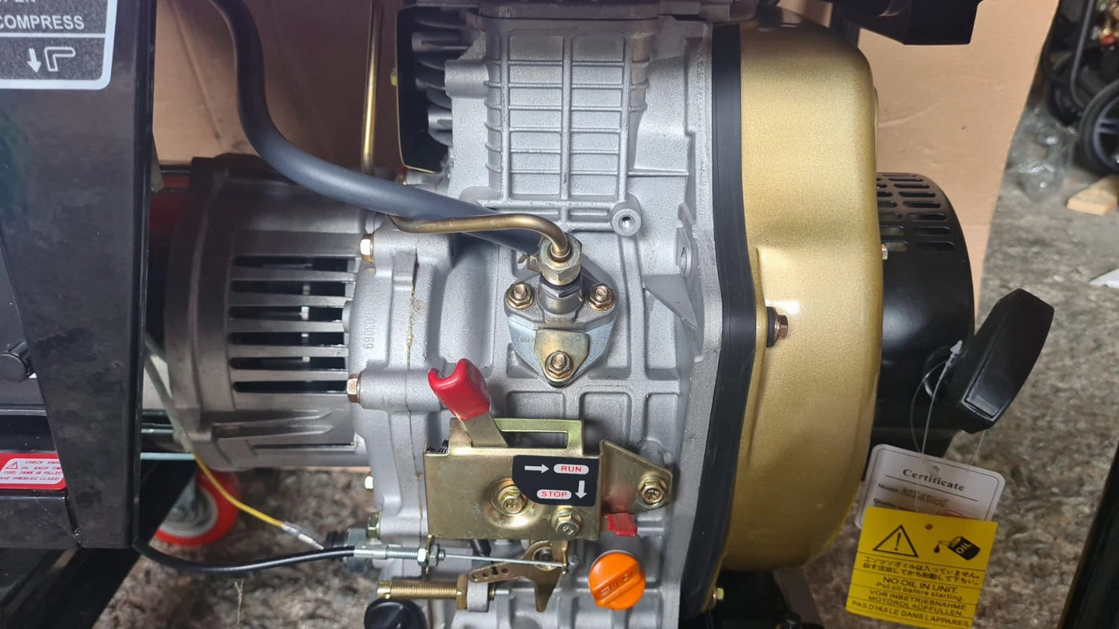 Denko Diesel Generator 5.0 kW with NS40 Battery | Model : KDE6500E-DENKO
