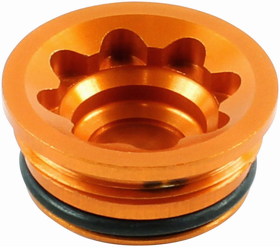Hope V4 Small/E4 Disc Brake Caliper Bore Cap - Orange