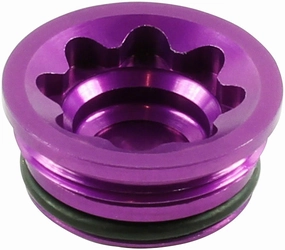 Hope V4 Small/E4 Disc Brake Caliper Bore Cap - Purple