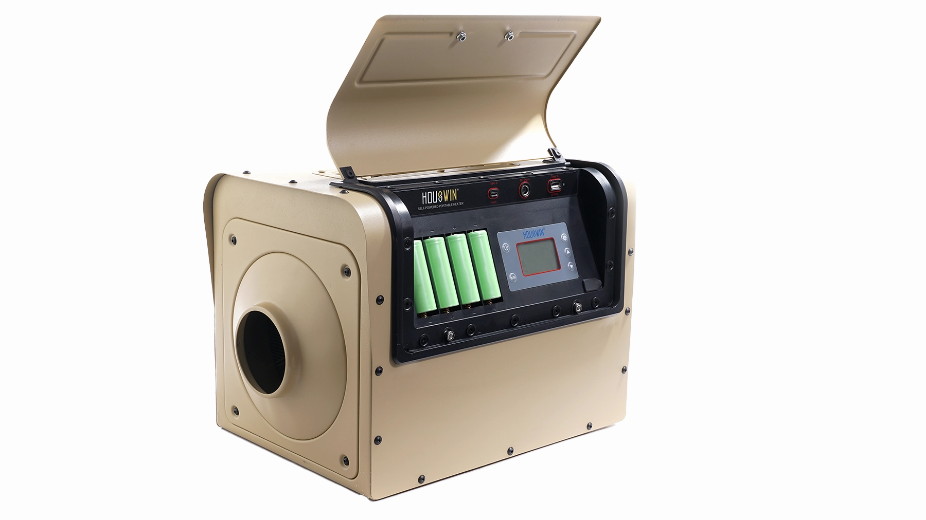 Houswin Self-generating Portable Heater Model S Powered by Diesel - Khaki Color