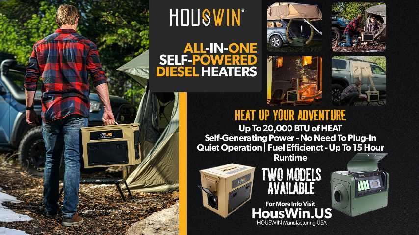 Houswin Self-generating Portable Heater Model S Powered by Diesel - Khaki Color