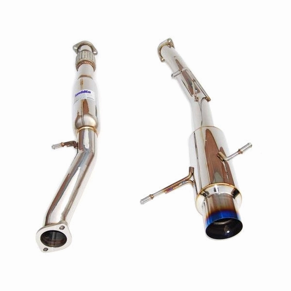 Invidia N1 Cat Back Exhaust Resonated w/Ti Tip - Subaru WRX/STI GD 02-07