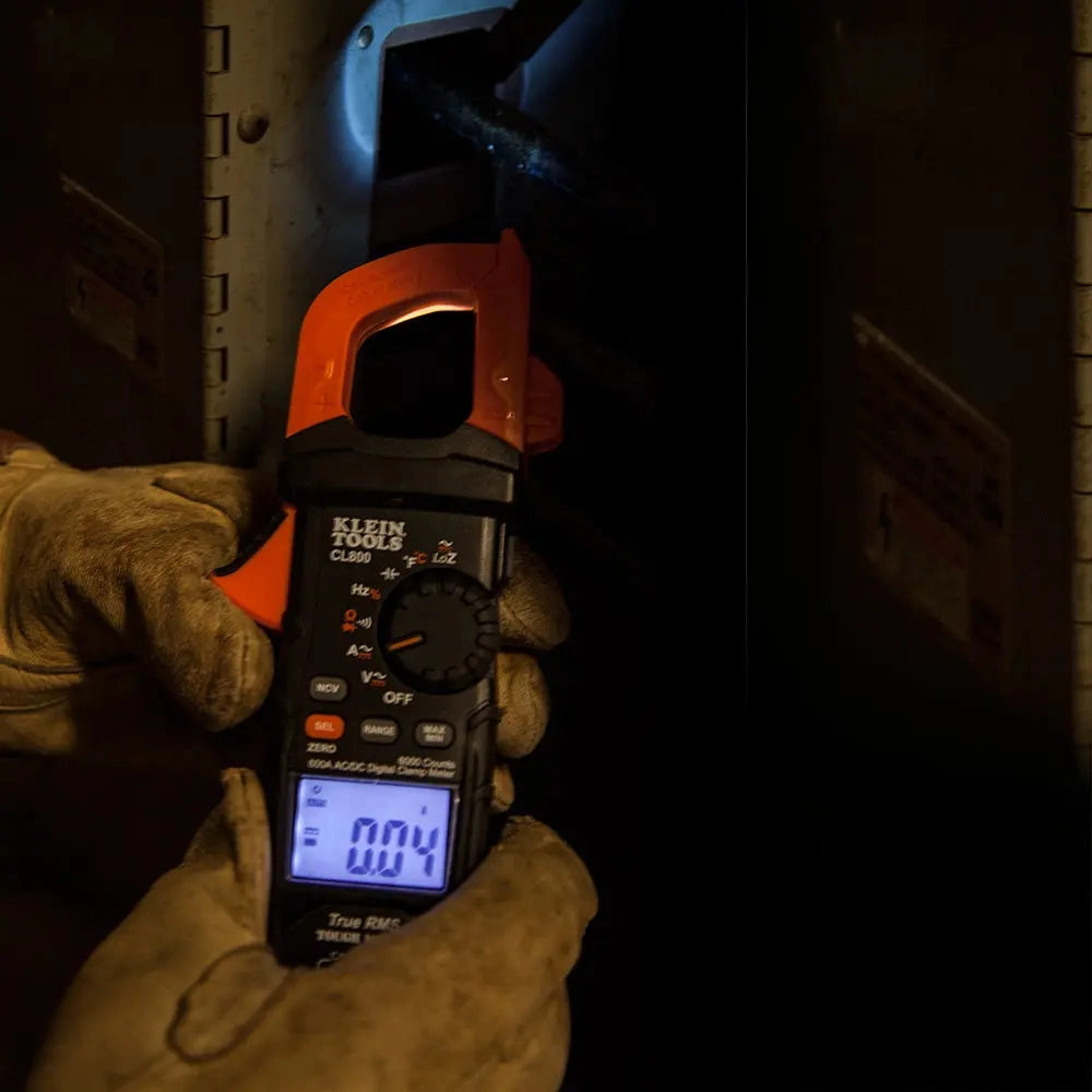 Klein KLE-CL800 - Digital Clamp Meter, AC Auto-Range TRMS, Low Impedance (LoZ), Auto Off