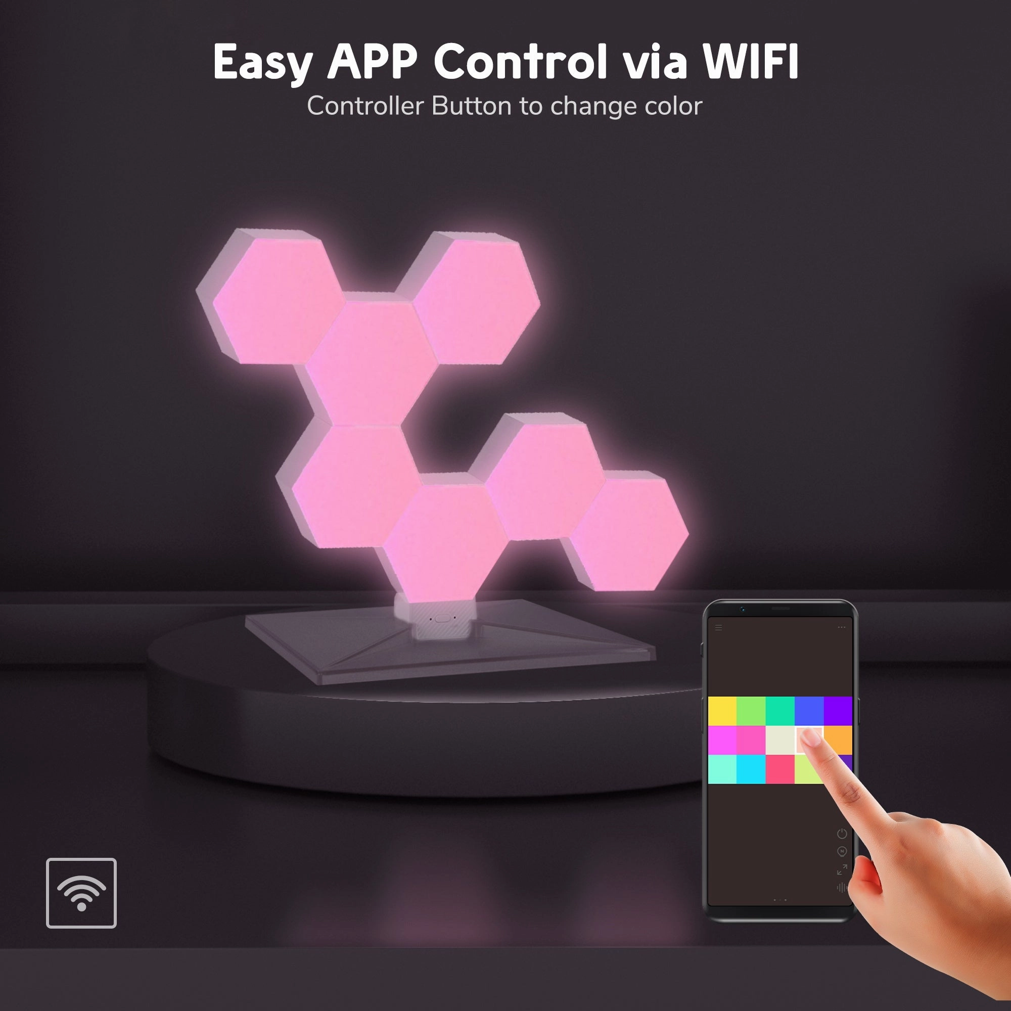 LifeSmart Cololight PLUS Smart Lights 7-Panel with Controller and Base