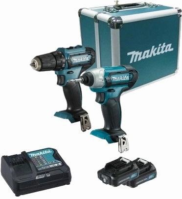Makita 12V Combo Kit (Driver Drill   Impact Driver & Free Vacuum Cleaner) | Model : CLX224SAX1