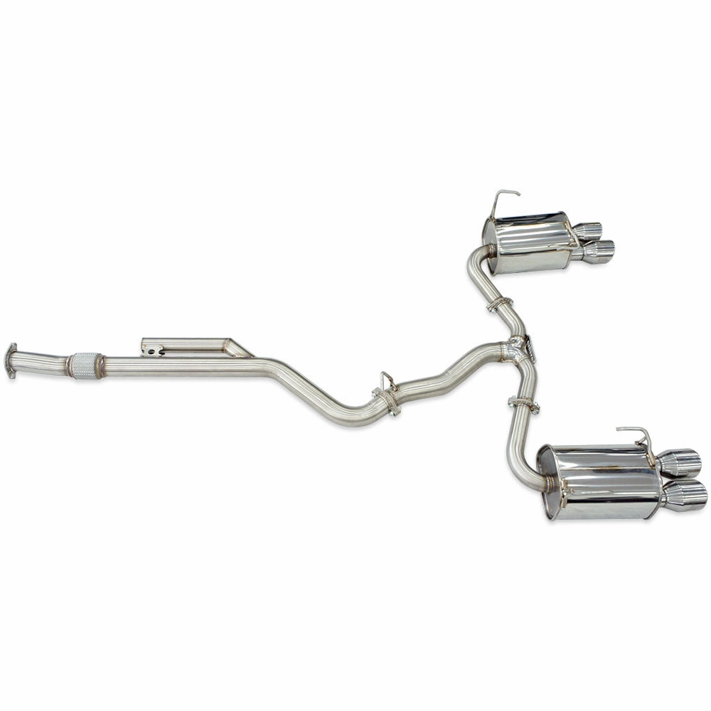 Q300 Cat Back Exhaust w/ SS Rolled Tips - Subaru WRX VB 22 