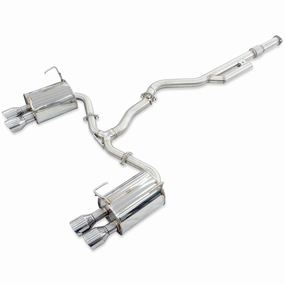 Q300 Cat Back Exhaust w/ SS Rolled Tips - Subaru WRX VB 22 
