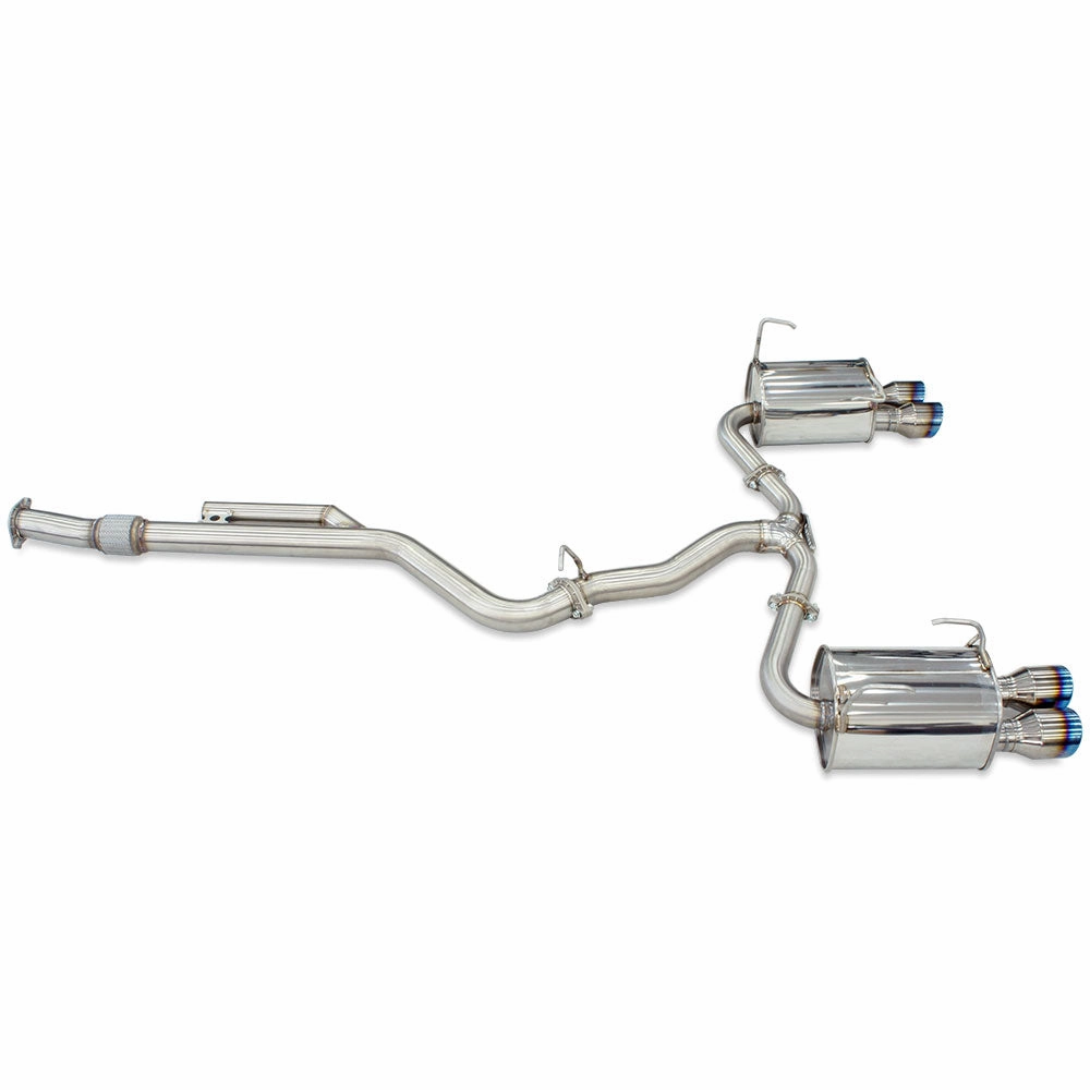 Q300 Cat Back Exhaust with Ti Rolled Tips - Subaru WRX VB 22 