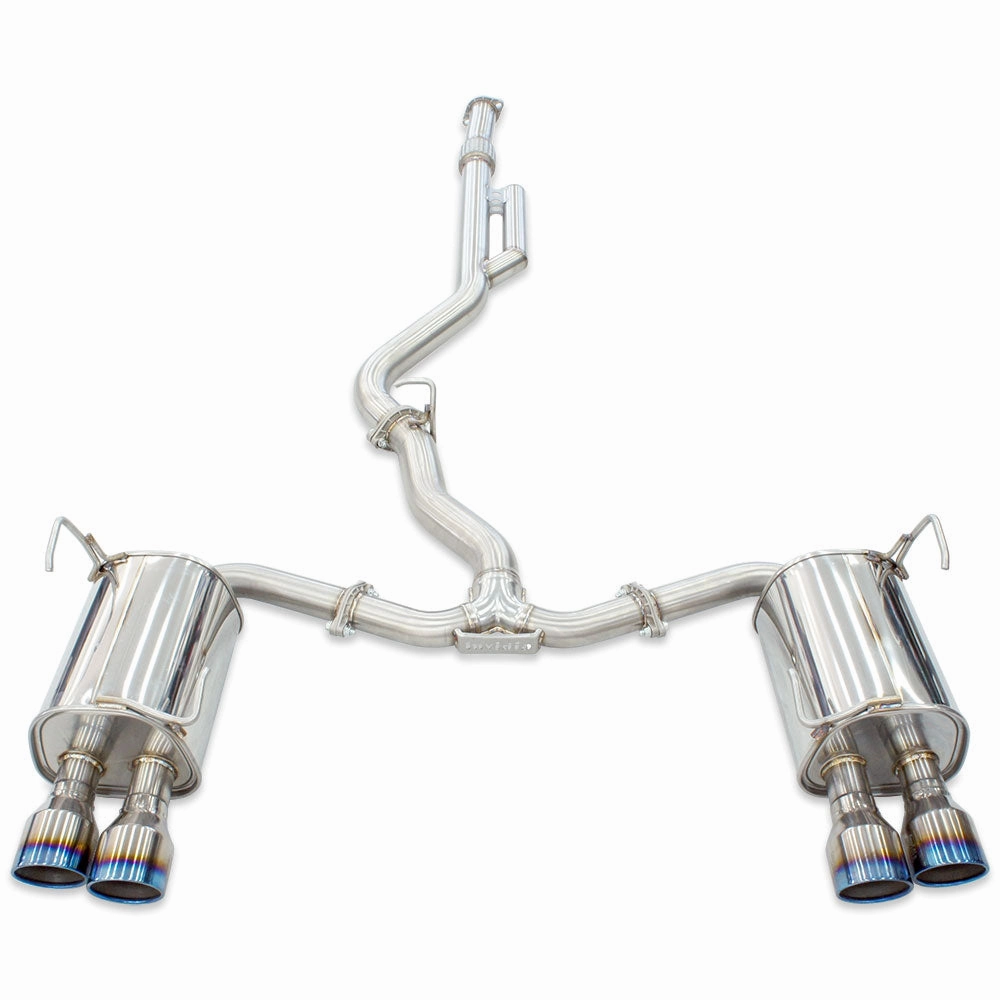 Q300 Cat Back Exhaust with Ti Rolled Tips - Subaru WRX VB 22 
