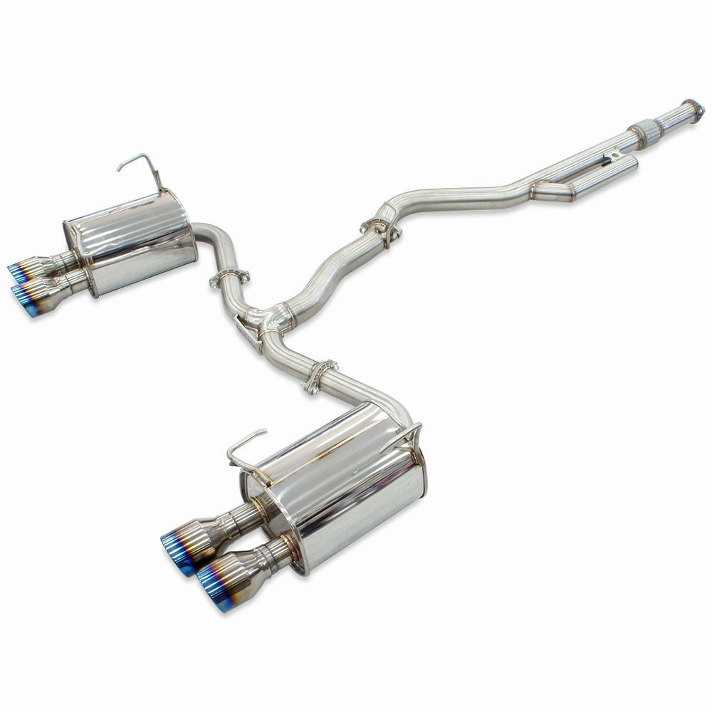 Q300 Cat Back Exhaust with Ti Rolled Tips - Subaru WRX VB 22 