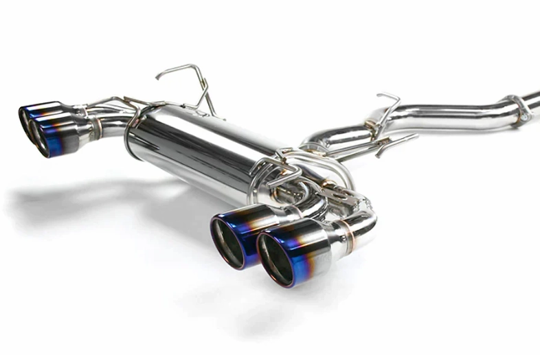 Q300 Turbo Back Exhaust w/Ti Tips - Subaru WRX Hatch 11-14/STI 08-14 (MT)