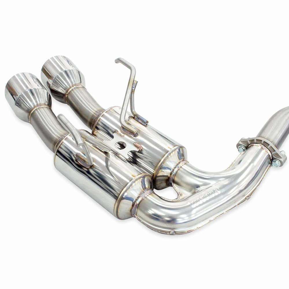 R400 Cat Back Exhaust w/SS Straight Cut Tips - Subaru WRX VB 22 