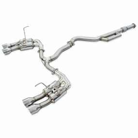 R400 Cat Back Exhaust w/SS Straight Cut Tips - Subaru WRX VB 22 
