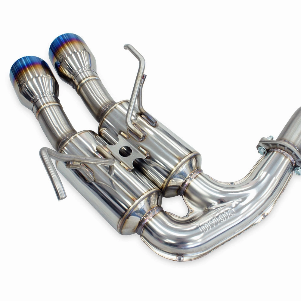 R400 Cat Back Exhaust w/Ti Straight Cut Tips - Subaru WRX VB 22 