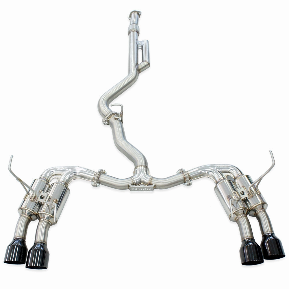 R400 "Signature Edition" Cat Back Exhaust w/Black Tips - Subaru WRX VB 22 