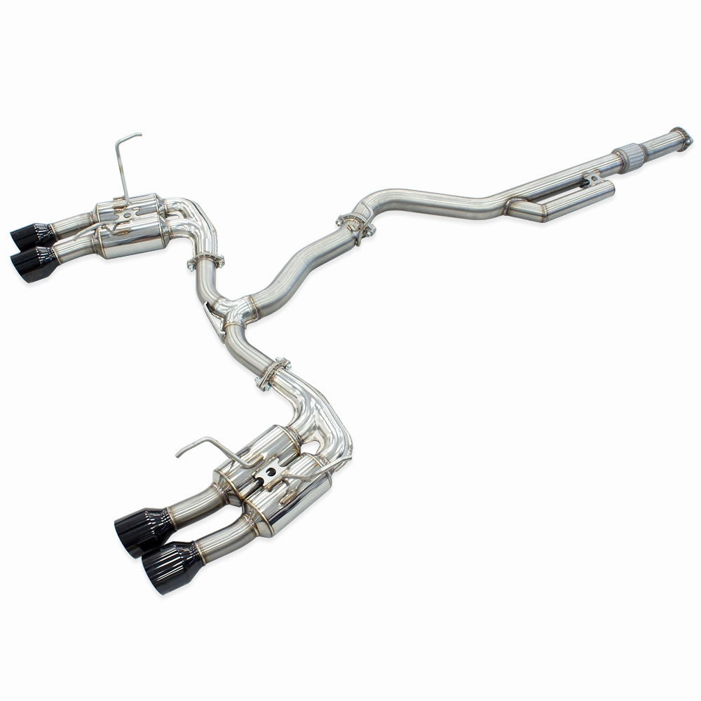R400 "Signature Edition" Cat Back Exhaust w/Black Tips - Subaru WRX VB 22 