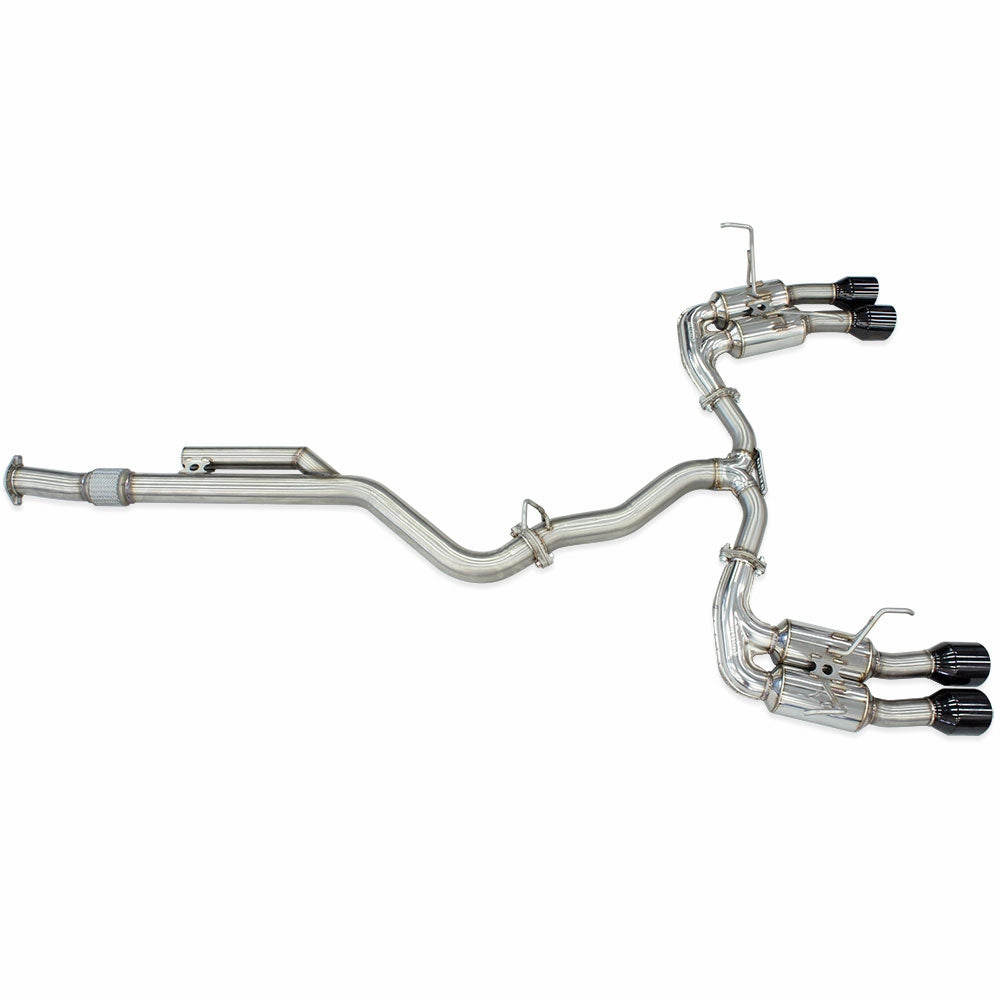 R400 "Signature Edition" Cat Back Exhaust w/Black Tips - Subaru WRX VB 22 