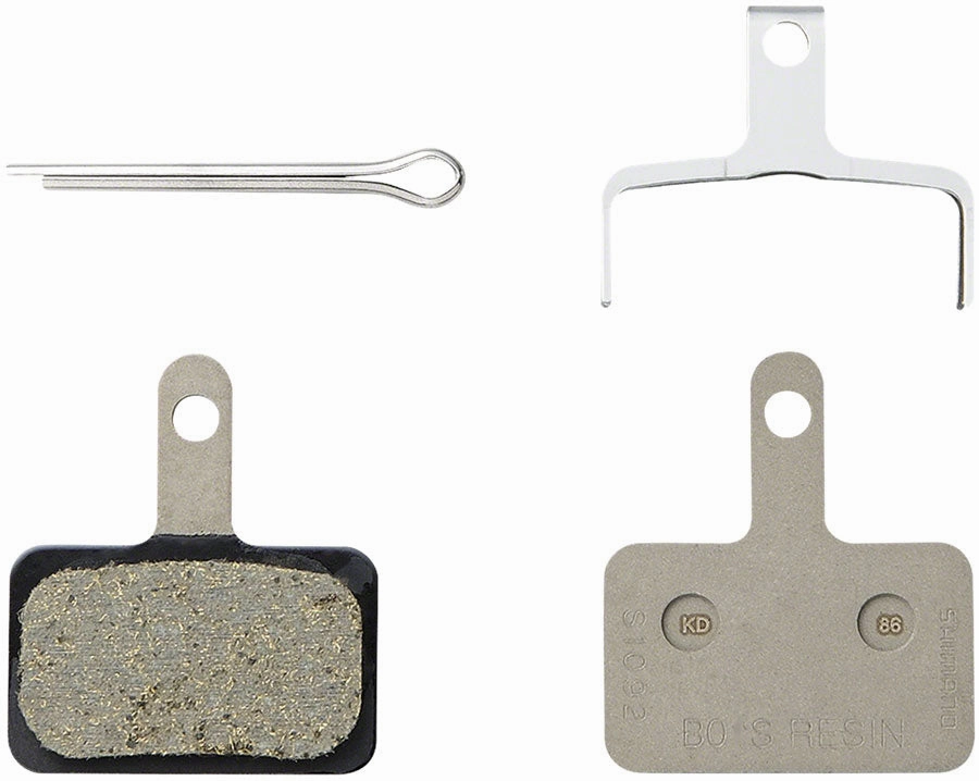 Shimano B05S-RX Disc Brake Pad Spring - Resin Compound Stainless Steel Back Plate