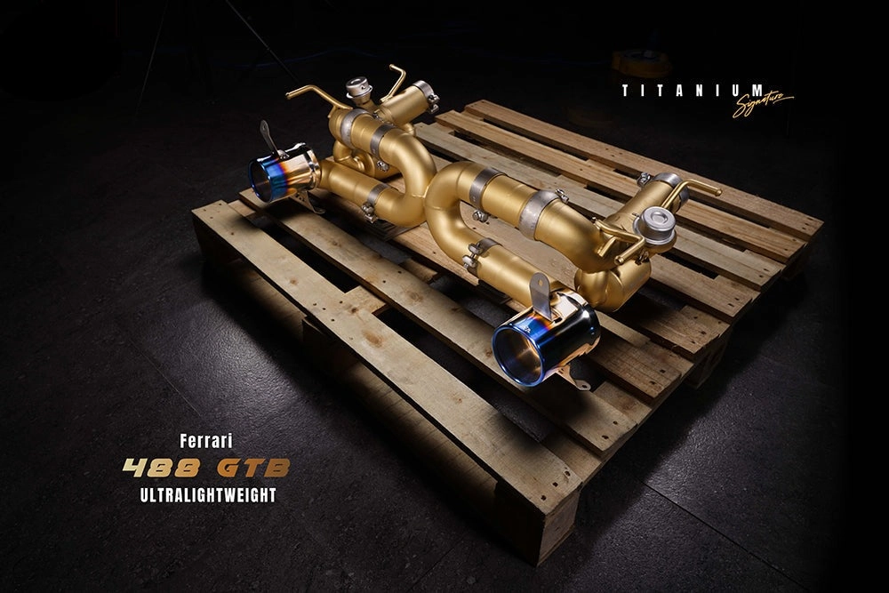 Valvetronic Exhaust System for Ferrari 488 GTB / Spider Titanium Signature Series 15-20