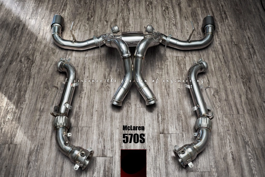 Valvetronic Exhaust System for Mclaren 540C / 570S / 570GT 3.8TT V8 15 